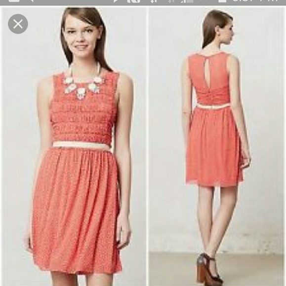 ANTHROPOLOGIE Postmark Retro Swiss Holiday Dot Dress NEW - Picture 2 of 8